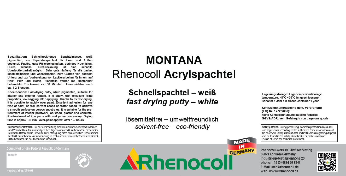 Rhenocoll Acrylspachtel